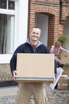 Secure furniture storage unit in Edgware with neatly arranged household items