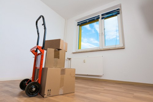Careful loading of furniture for small removals in Edgware